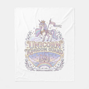 Unicorn Wanderlust Unicorn Gift Idea Vector Design Fleece Blanket