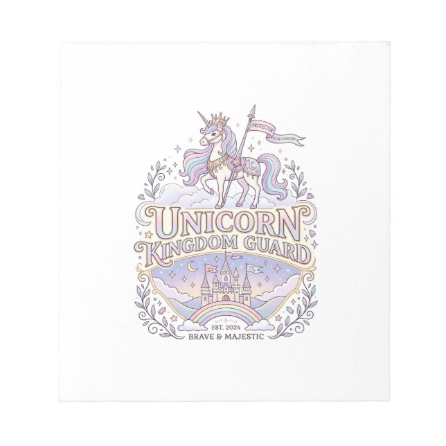 Unicorn Wanderlust Unicorn Gift Idea Vector Design Notepad (Front)
