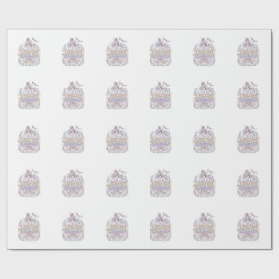 Unicorn Wanderlust Unicorn Gift Idea Vector Design Wrapping Paper