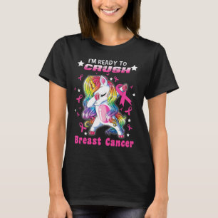 unicorn warrior crush breast cancer T-Shirt