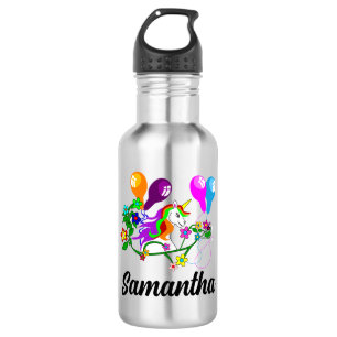UNICORN Water Bottle Girls Birthday Personalised