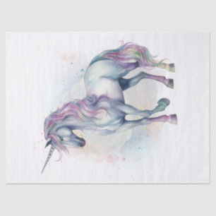 Unicorn Watercolor Decoupage Tissue Paper