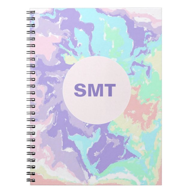 Unicorn Watercolor Pastels Notebook (Front)