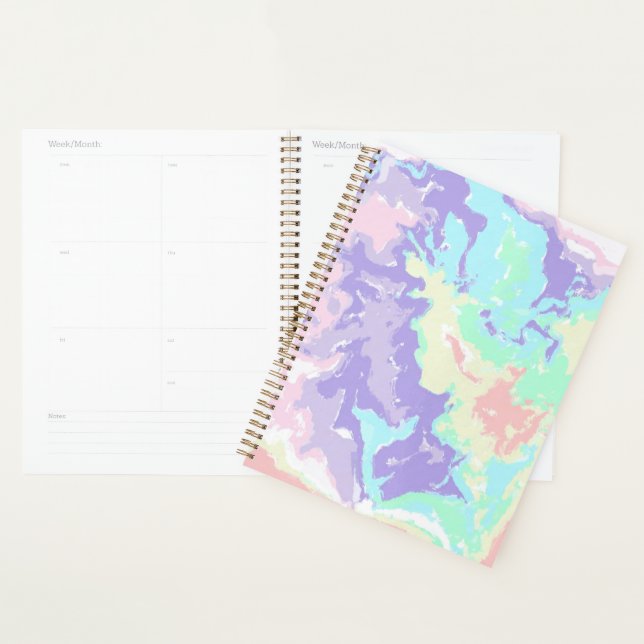 Unicorn Watercolor Pastels   Planner (Display)