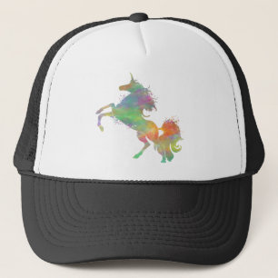 Unicorn Watercolor Trucker Hat