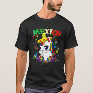 Unicorn Wearing Mask  Cinco De Mayo Mexican Festiv T-Shirt