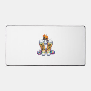 Unicorn Wearing Socks Men Women Kids Boys Girls Th Desk Mat