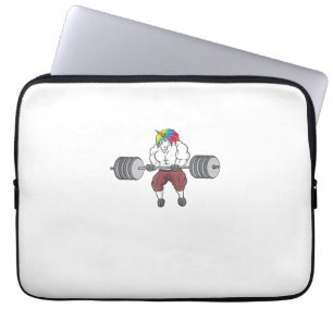 Unicorn Weightlifting Fitness Gym Bodybuilding Tan Laptop Sleeve
