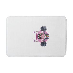 Unicorn Weightlifting Squat Fitness Workout Gym Gi Bath Mat