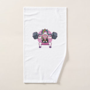 Unicorn Weightlifting Squat Fitness Workout Gym Gi Hand Towel
