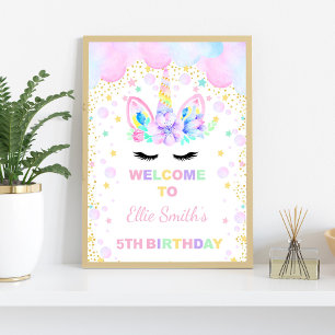 Unicorn Welcome Sign, Unicorn Birthday Sign