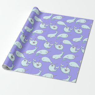 Unicorn Whales Wrapping Paper
