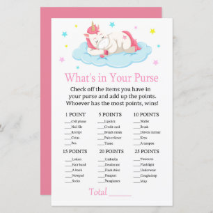 Unicorn What's in your purse game