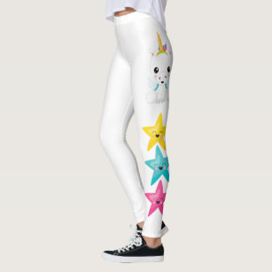 Unicorn white All-Over-Print Leggings