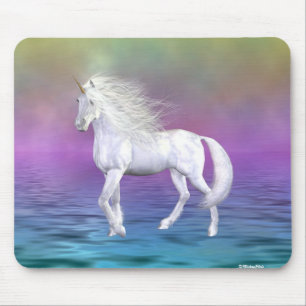 Unicorn White Beauty Mouse Mat