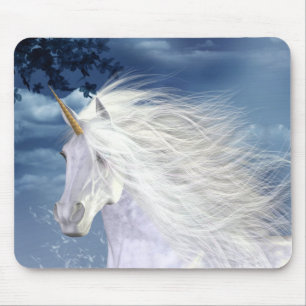 Unicorn White Beauty Mouse Mat