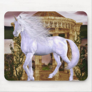 Unicorn White Beauty Mouse Mat