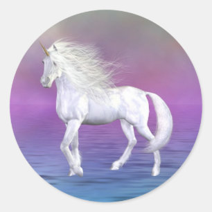 Unicorn White Beauty Sticker