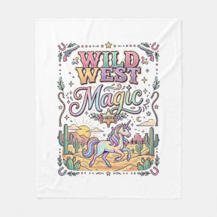 Unicorn Wild West Magic Original Fleece Blanket