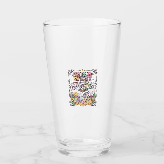 Unicorn Wild West Magic Original Glass (Front)