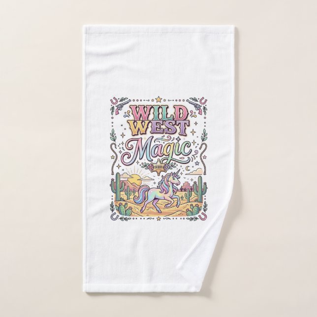 Unicorn Wild West Magic Original Hand Towel (Hand Towel)