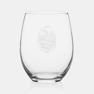 Unicorn Wildflowers and Unicorn Dreams POD Ready M Stemless Wine Glass