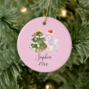 Unicorn Wishes – Custom Christmas Ornament for Gir
