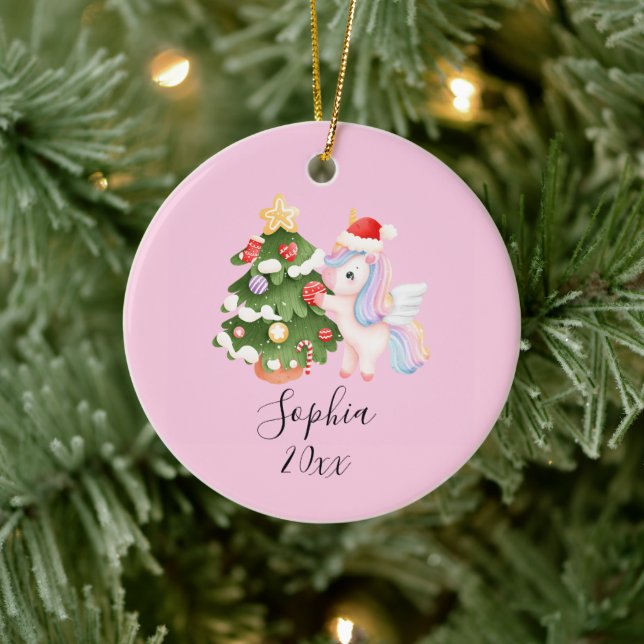 Unicorn Wishes – Custom Christmas Ornament for Gir (Tree)