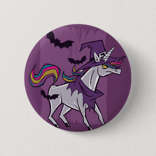 Unicorn Witch 6 Cm Round Badge