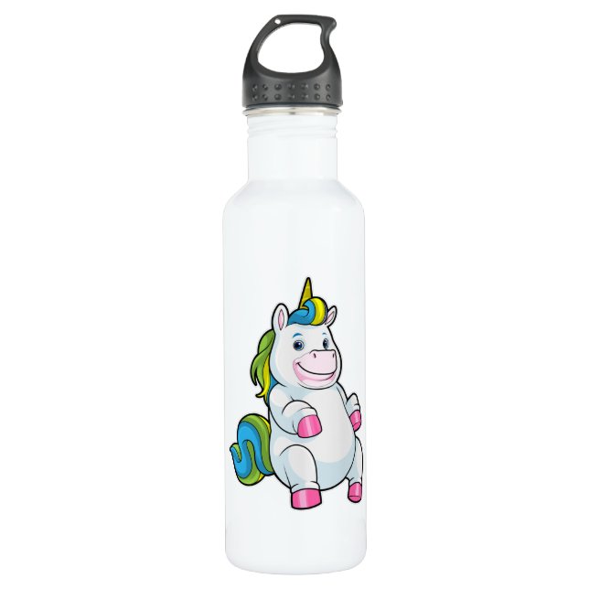 Unicorn with big Belly 710 Ml Water Bottle (Front)