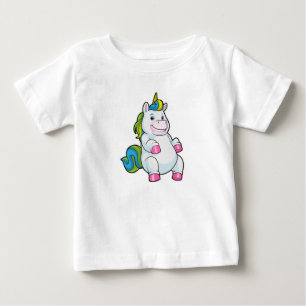 Unicorn with big Belly Baby T-Shirt