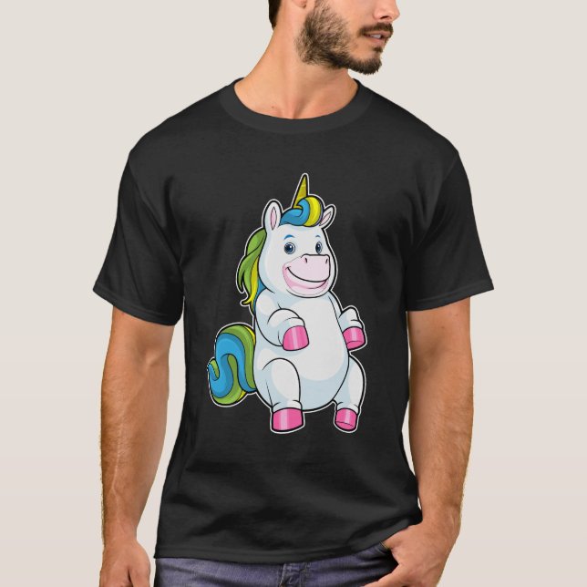 Unicorn with big Belly T-Shirt (Front)