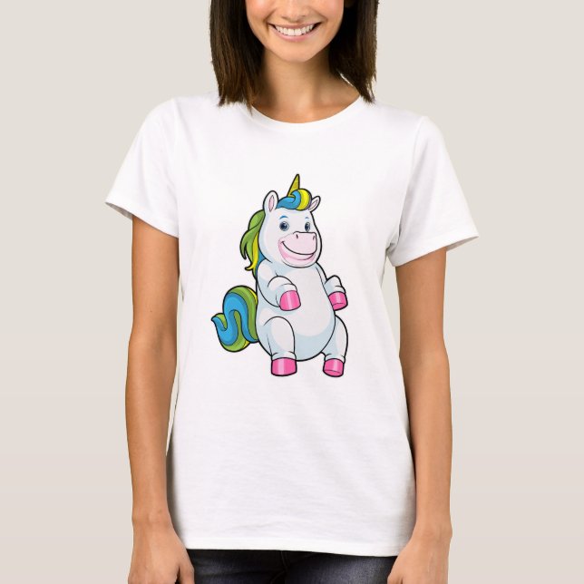 Unicorn with big Belly T-Shirt (Front)