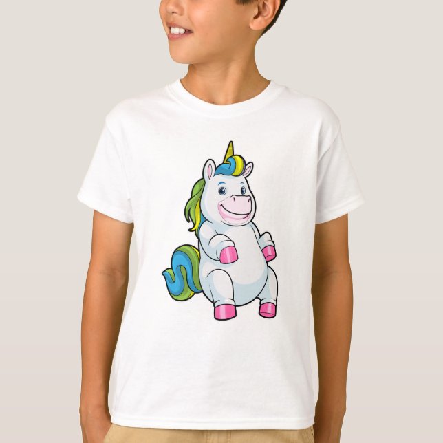 Unicorn with big Belly T-Shirt (Front)