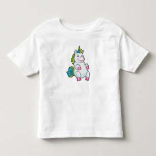 Unicorn with big Belly Toddler T-Shirt
