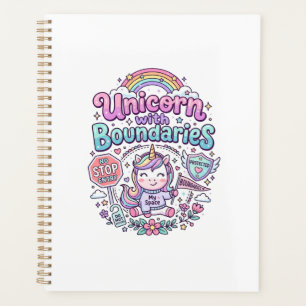 Unicorn with Boundaries Charming Apparel Graphic_1 Planner