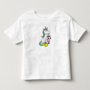 Unicorn with Bubble Tea Toddler T-Shirt
