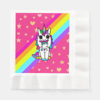 Unicorn with Butterfly on Nose rainbow Sprinkles