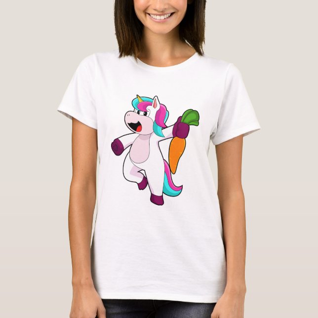 Unicorn with Carrot T-Shirt (Front)