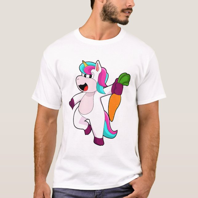 Unicorn with Carrot T-Shirt (Front)
