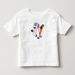 Unicorn with Carrot Toddler T-Shirt