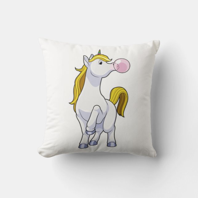 Unicorn with Chewing gum Cushion (Front)