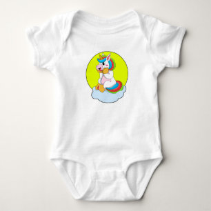 Unicorn with Cloud & Sun Baby Bodysuit