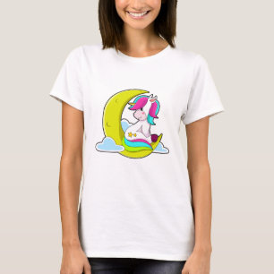 Unicorn with Clouds & Moon T-Shirt