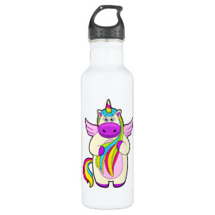 Unicorn with colourful Hairs 710 Ml Water Bottle