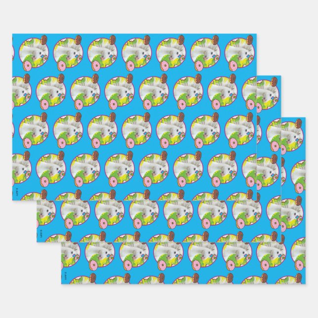 Unicorn With Donuts Wrapping Paper Sheet (Set)