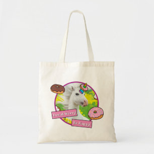 Unicorn With Doughnuts Tote Bag