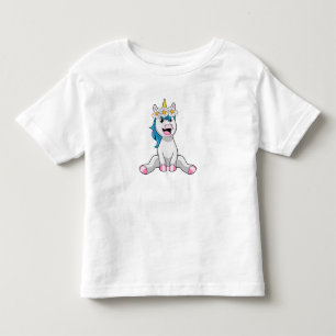 Unicorn with Flowers Daisy Toddler T-Shirt