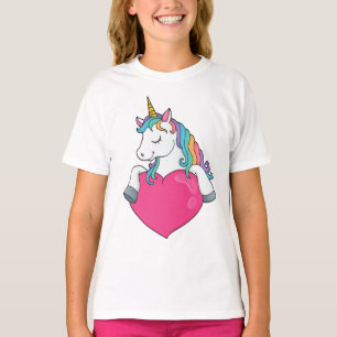 Unicorn with Heart T-Shirt