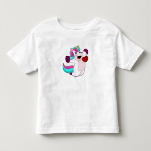 Unicorn with Heart Toddler T-Shirt